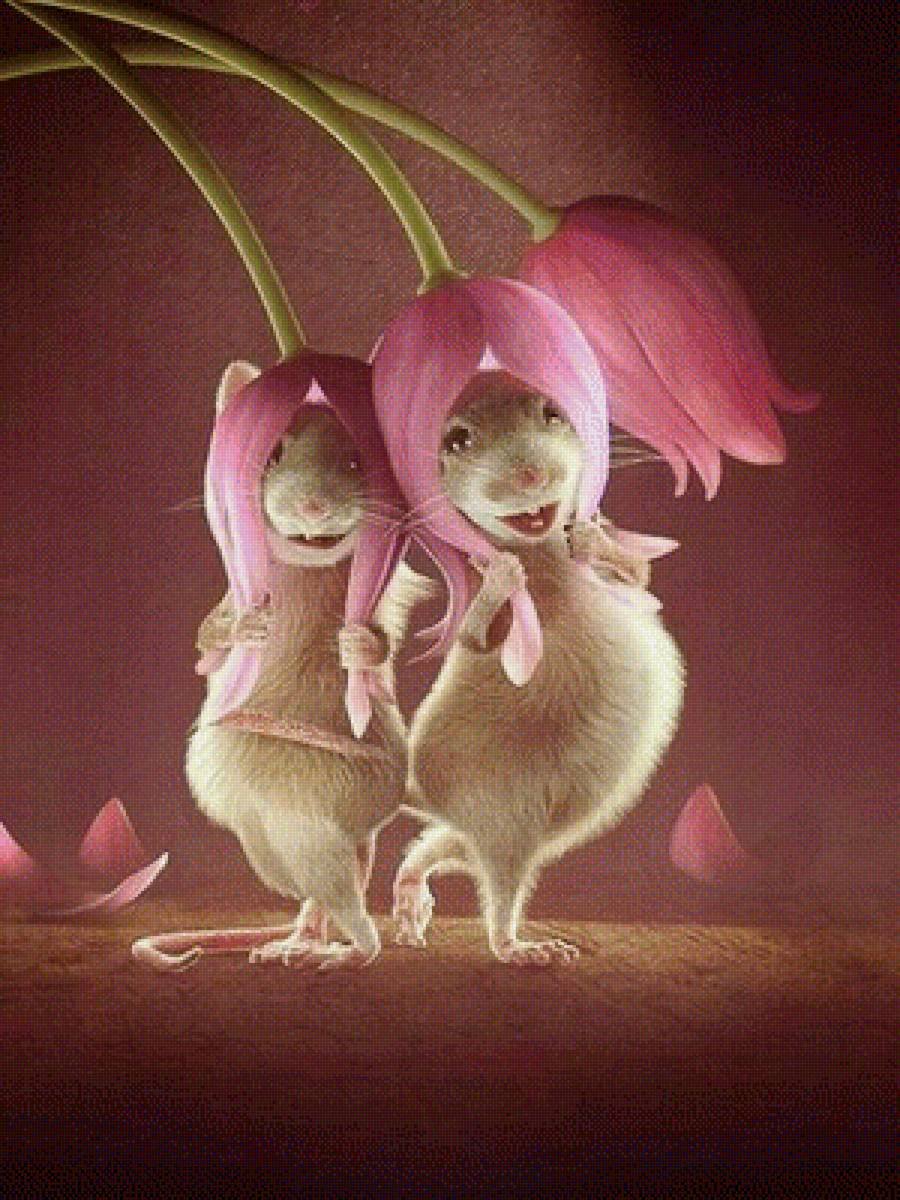 Мышка с сердечком