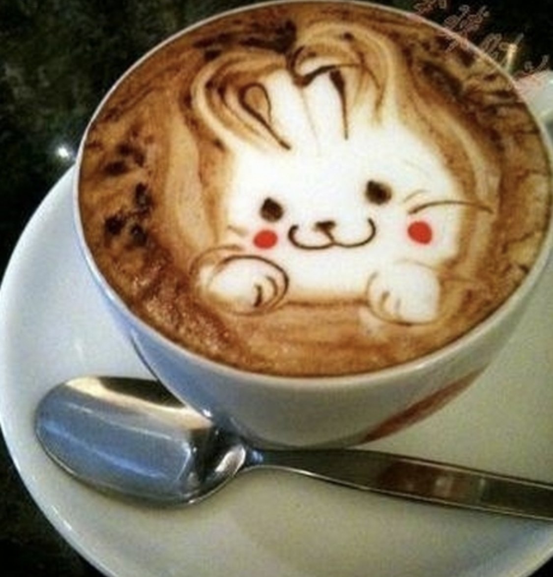 Кот на кофейной пенке