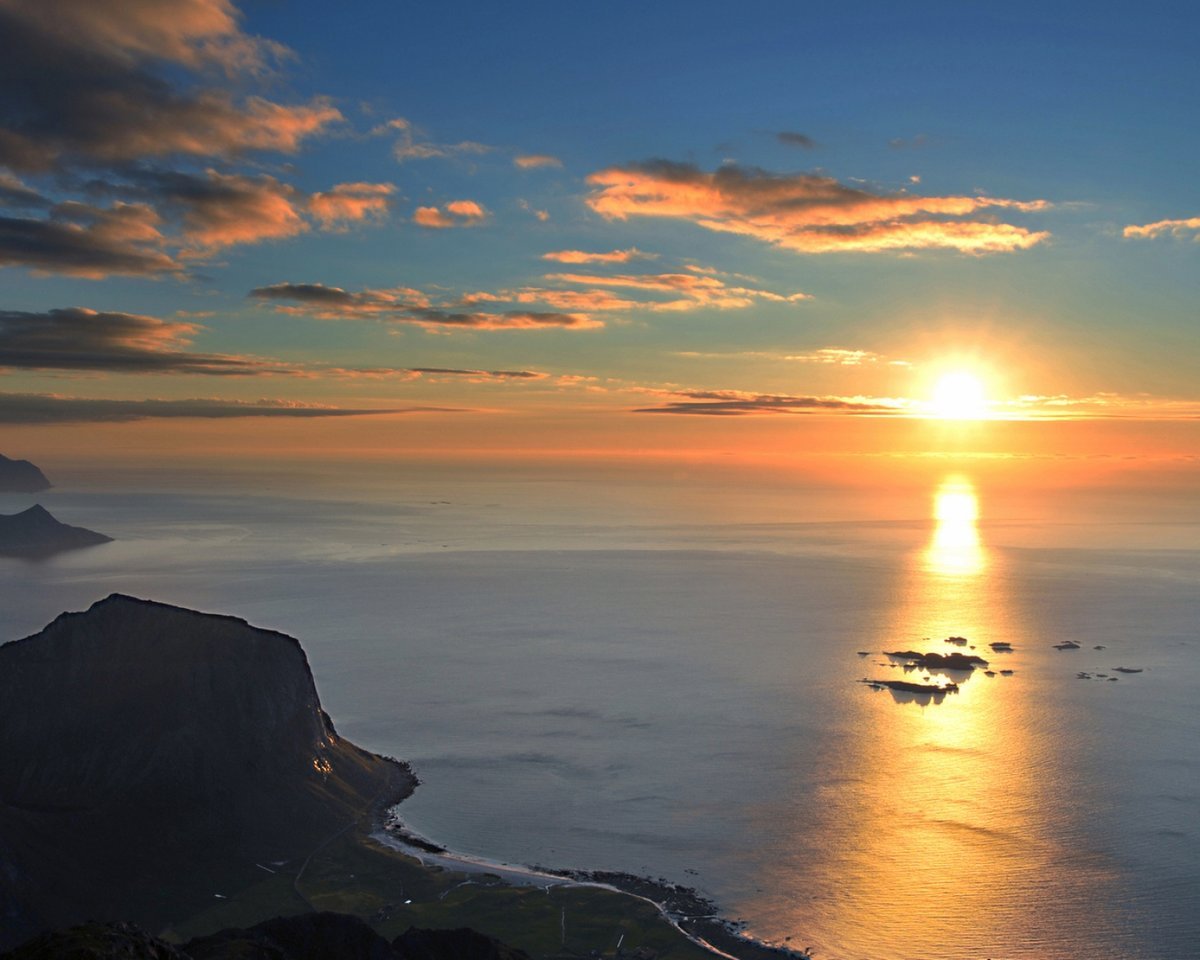 Закат на черном море