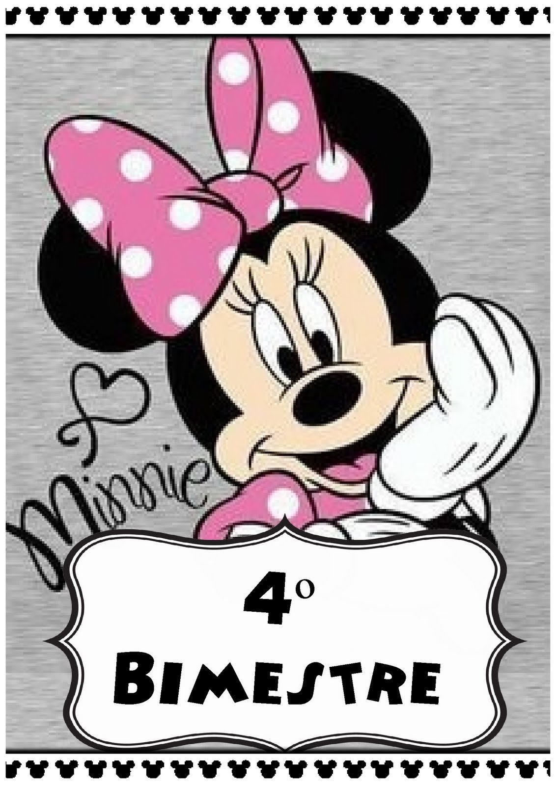 Минни Маус с цветами