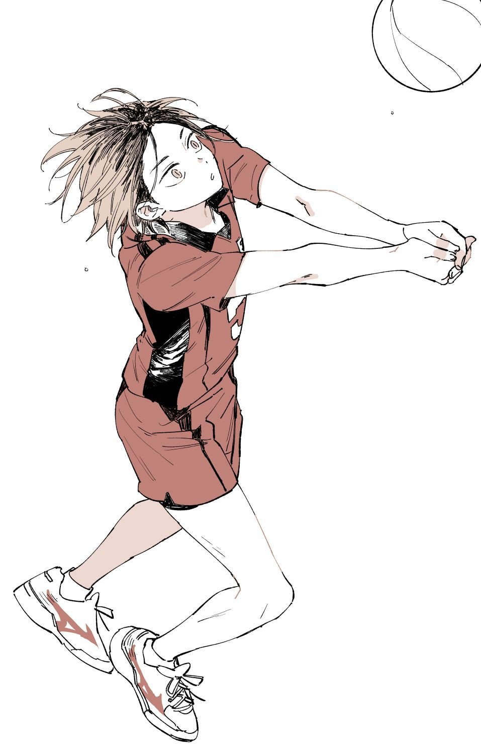 Аниме волейбол Хината удар