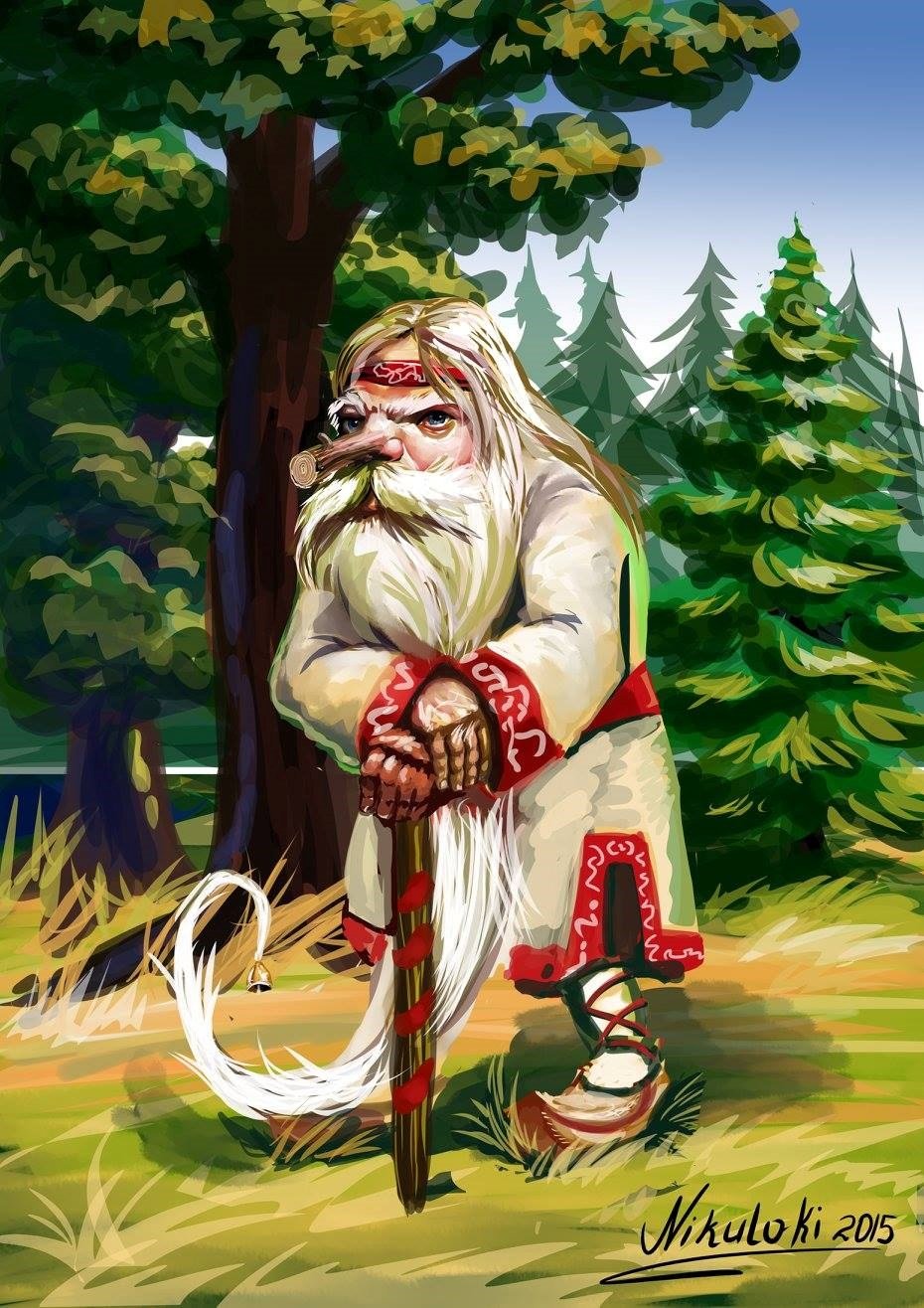 Элита ёлочные игрушки Лесовичок-Боровичок золотистый