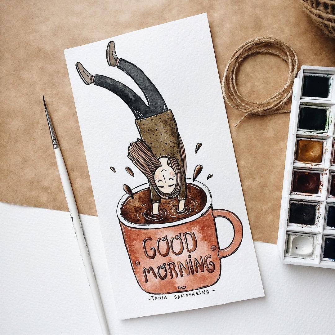 Кофе в скетчбуке