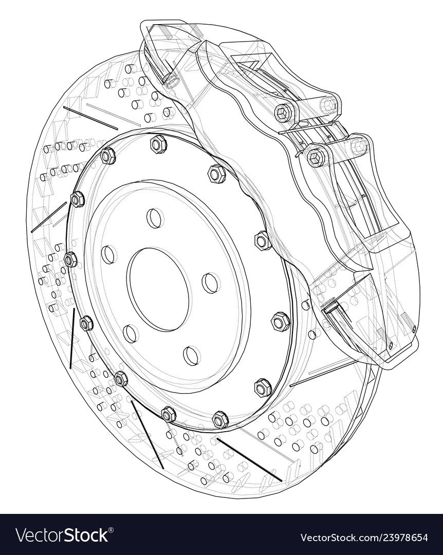 Тормозной диск рисунок