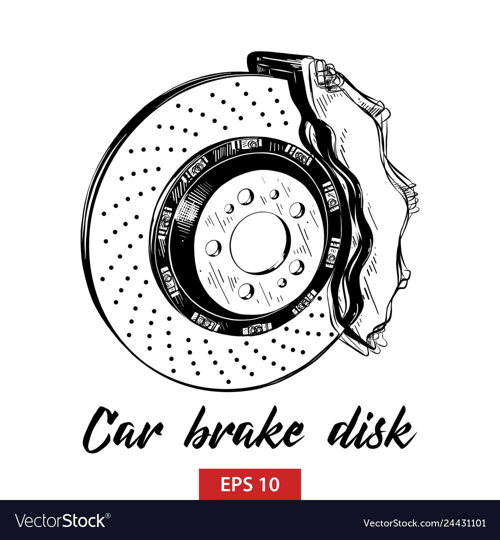 Тормозной диск нарисованный