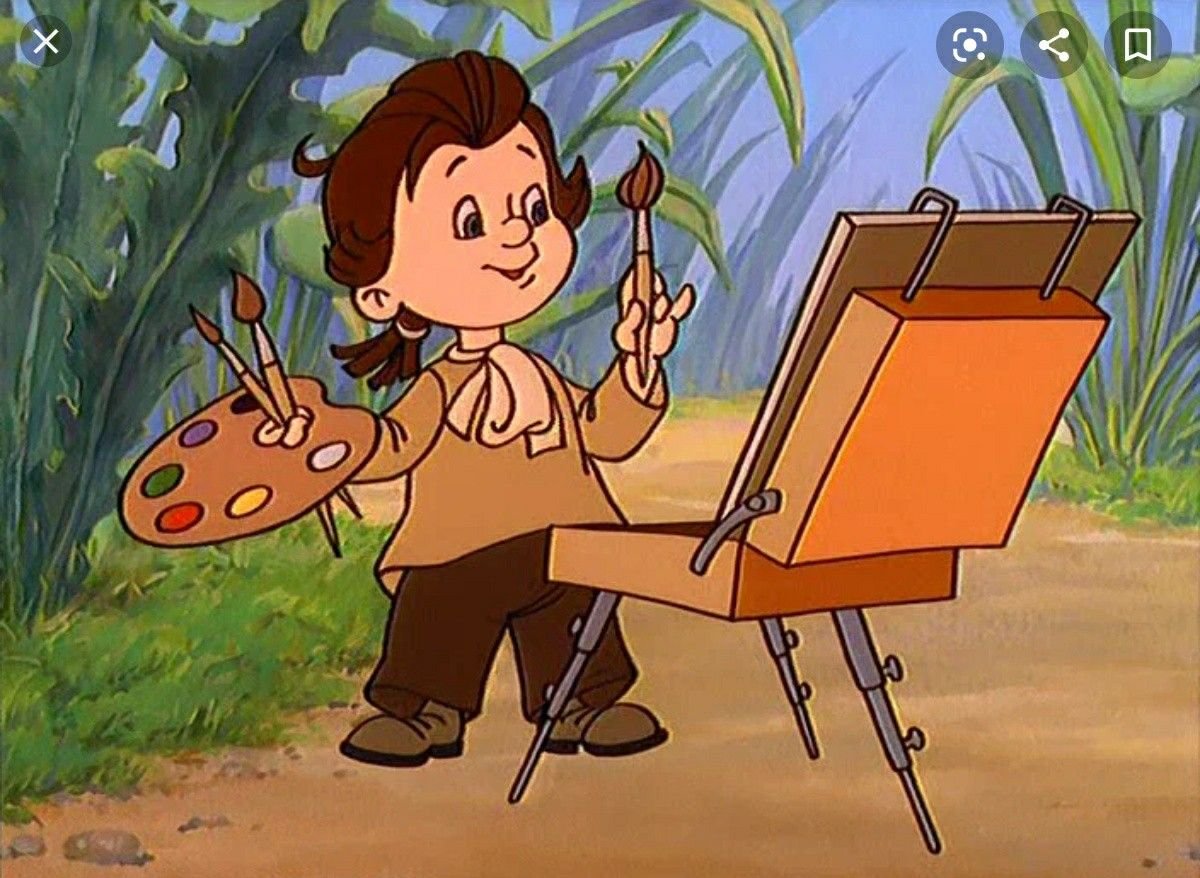 Герои мультфильма Незнайка в цветочном городе