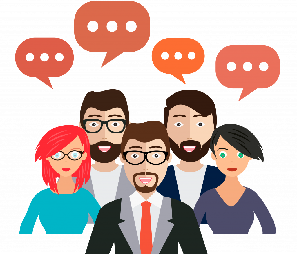 Общение иллюстрация