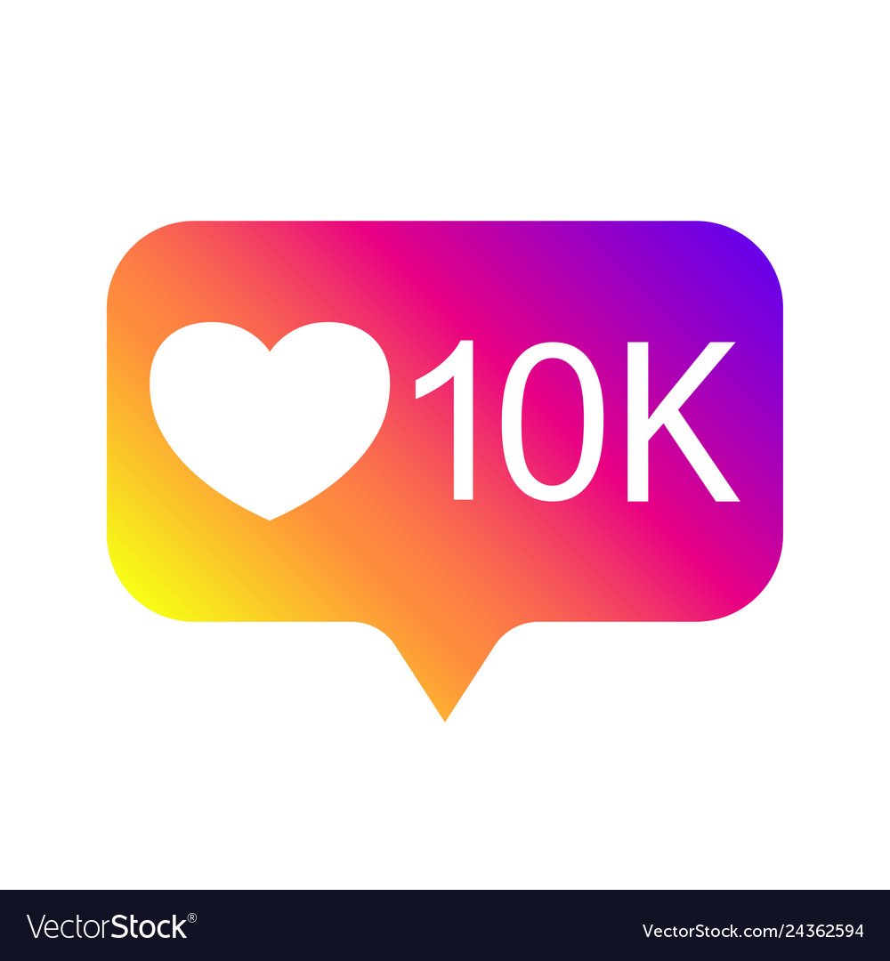 Значок лайков в инстаграме