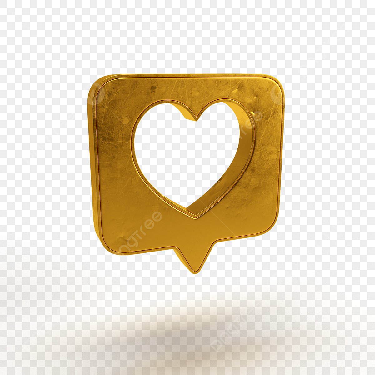 3д Золотая иконка Инстаграм