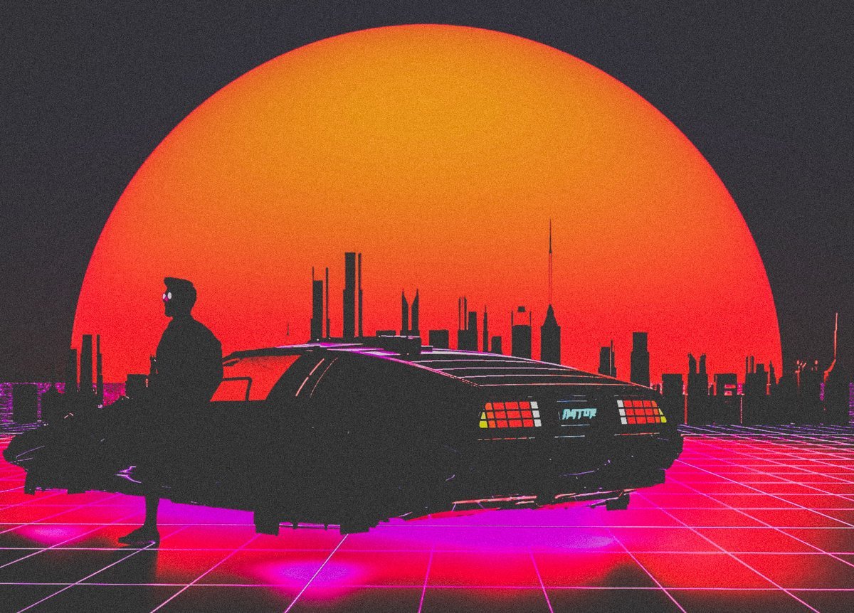 BMW e34 Retrowave