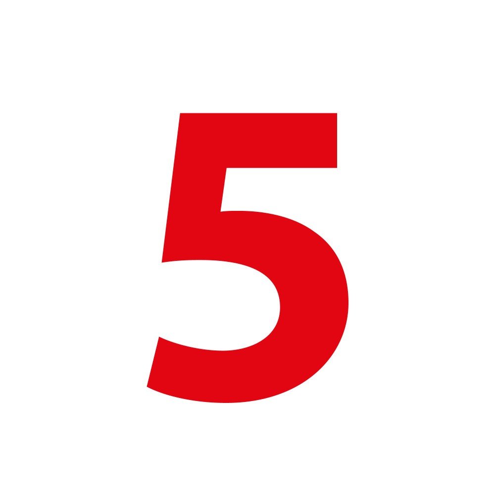 Фольгированные цифры красные