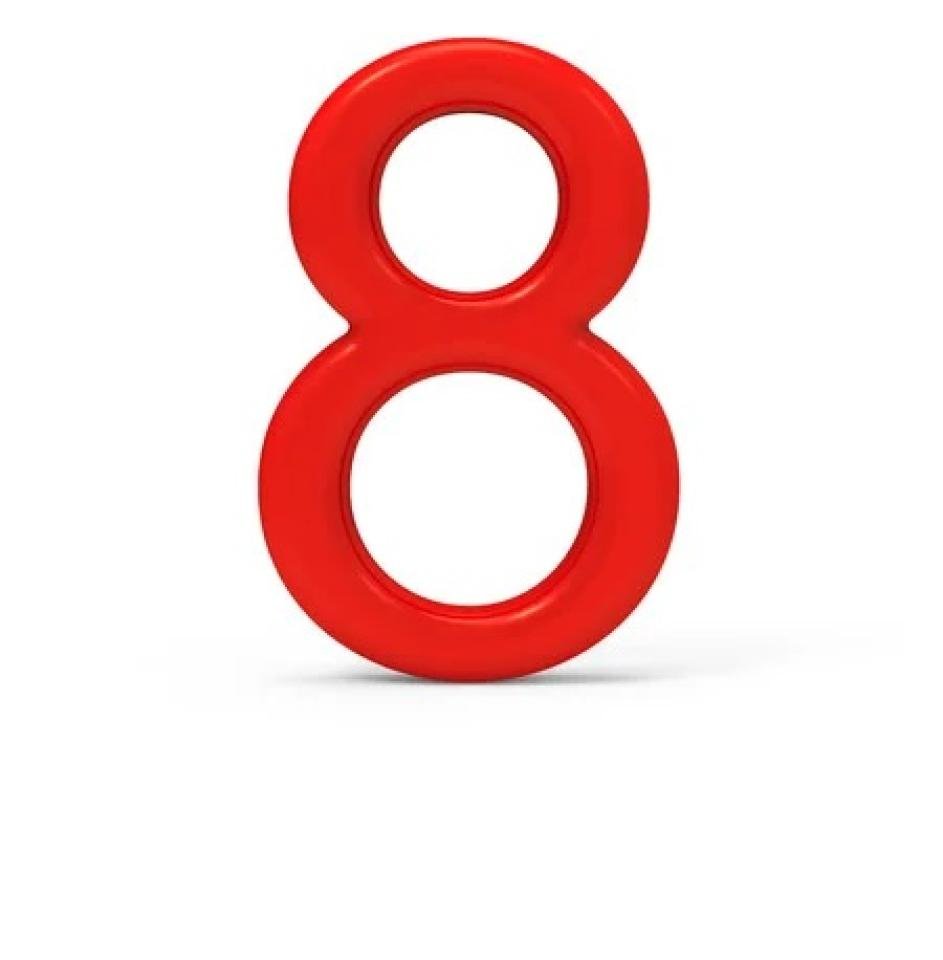 Цифры на оранжевом фоне