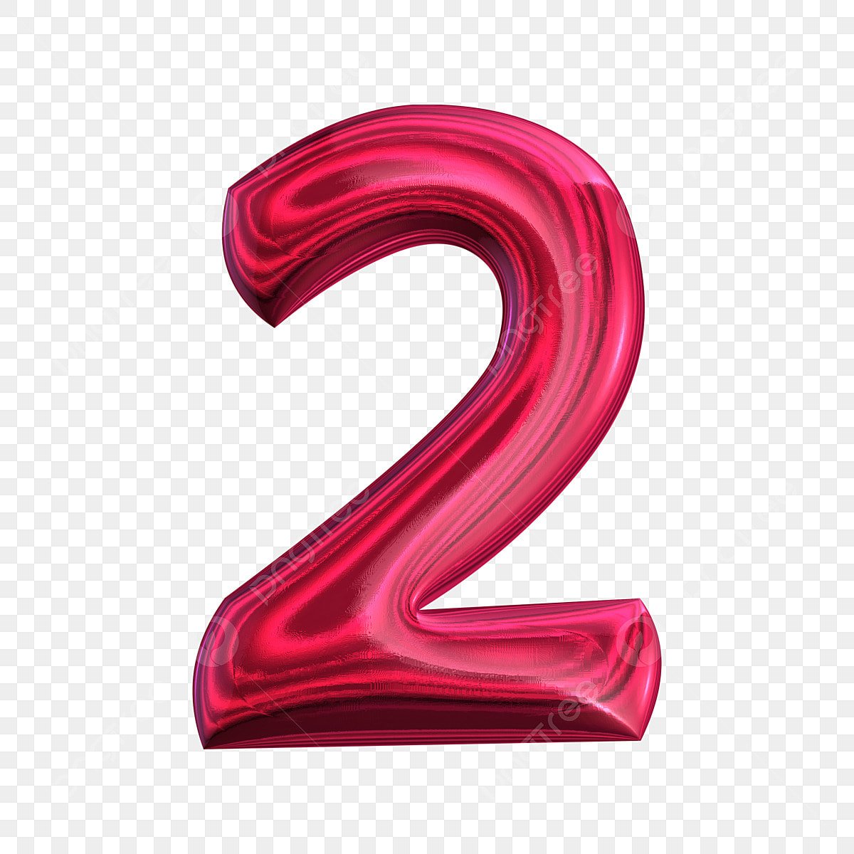 Цифра 9 красная