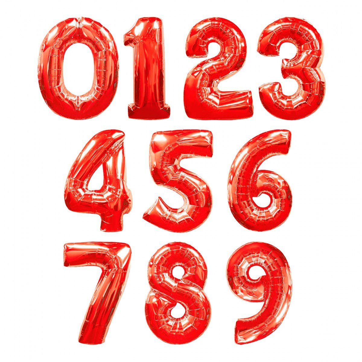 Красивые красные цифры