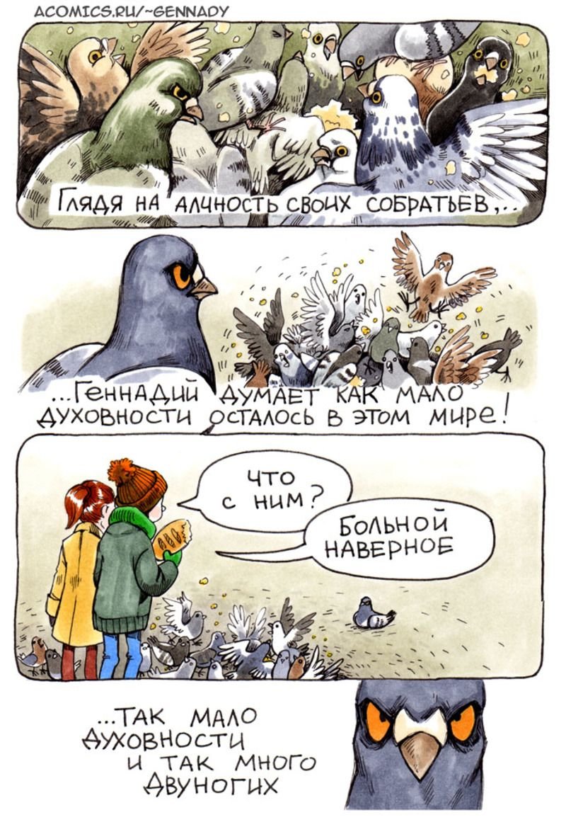 Голубь Геннадий мало духовности