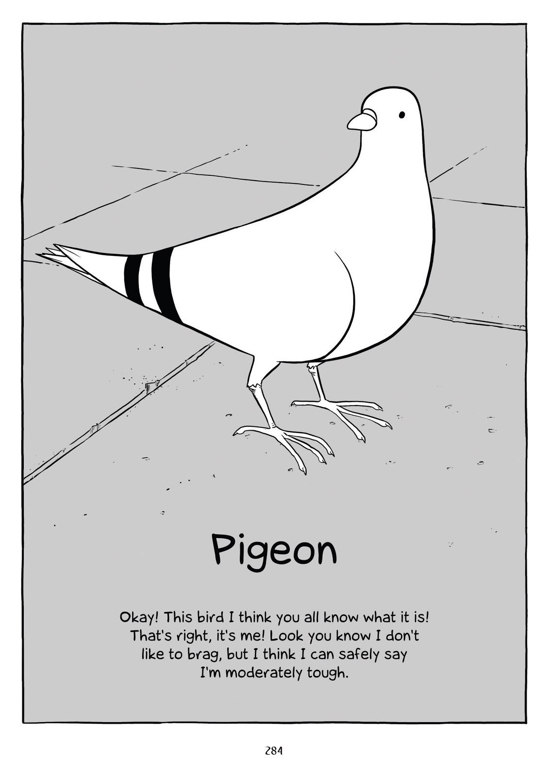 Голубь нарисованный смешной