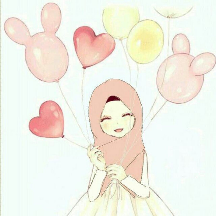 Милая нарисованная мусульманка