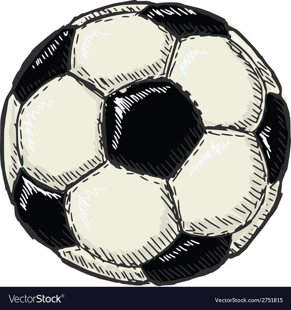 Футбольный мяч скетч