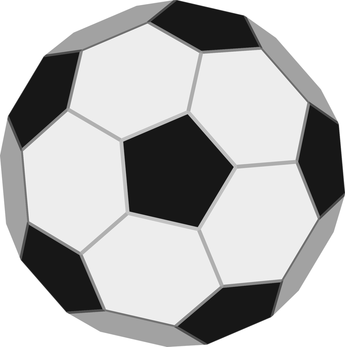 Футбольный мяч черно белый