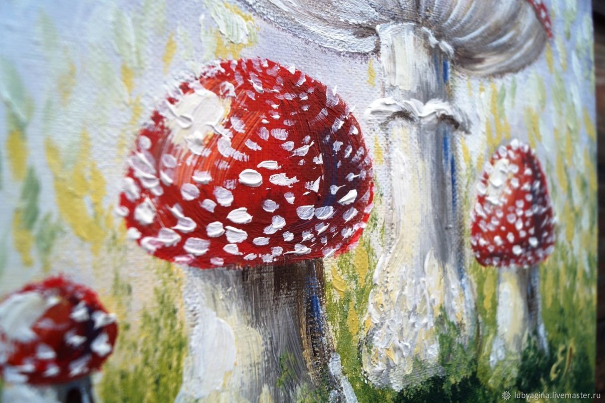 Шишкин мухоморы картина