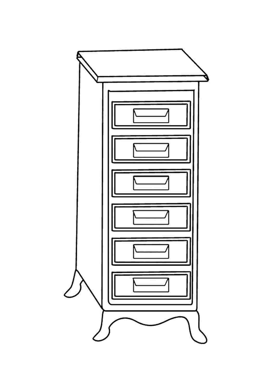 Комод детский вектор