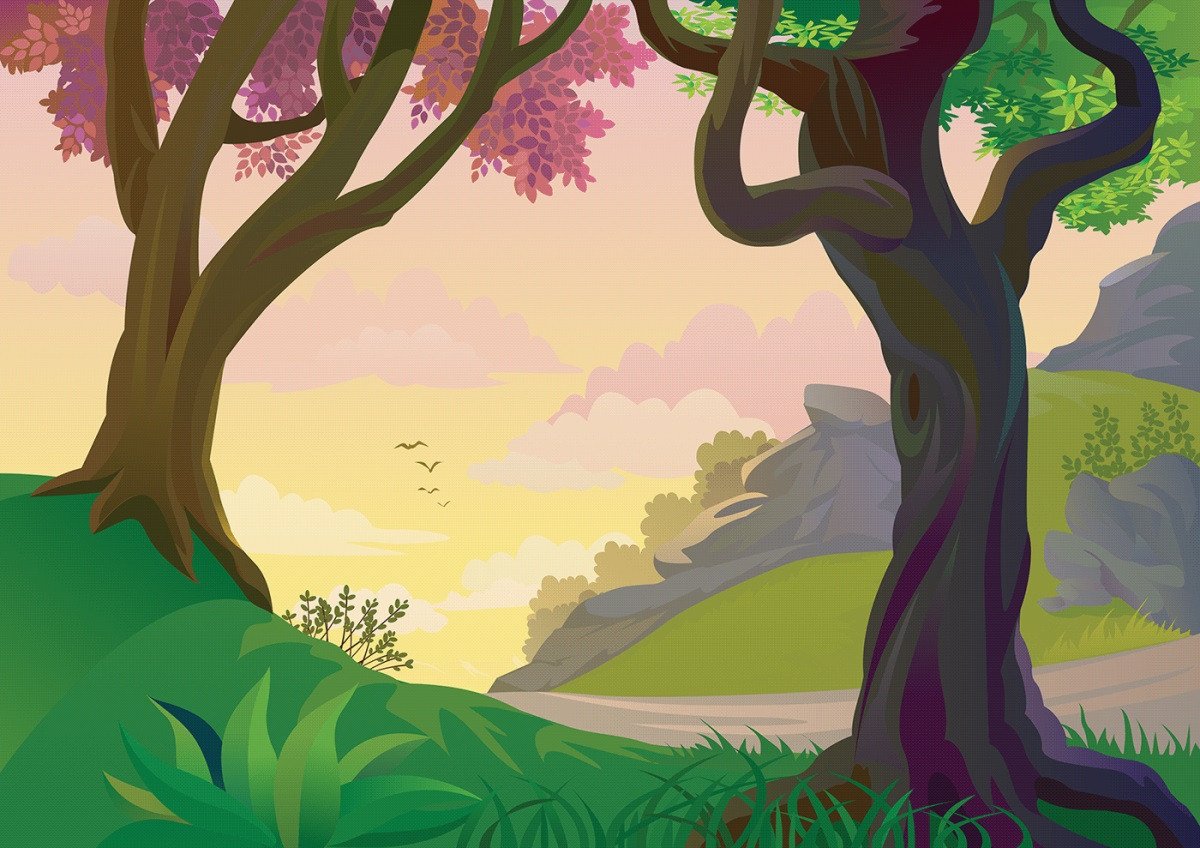 Нарисовать лес