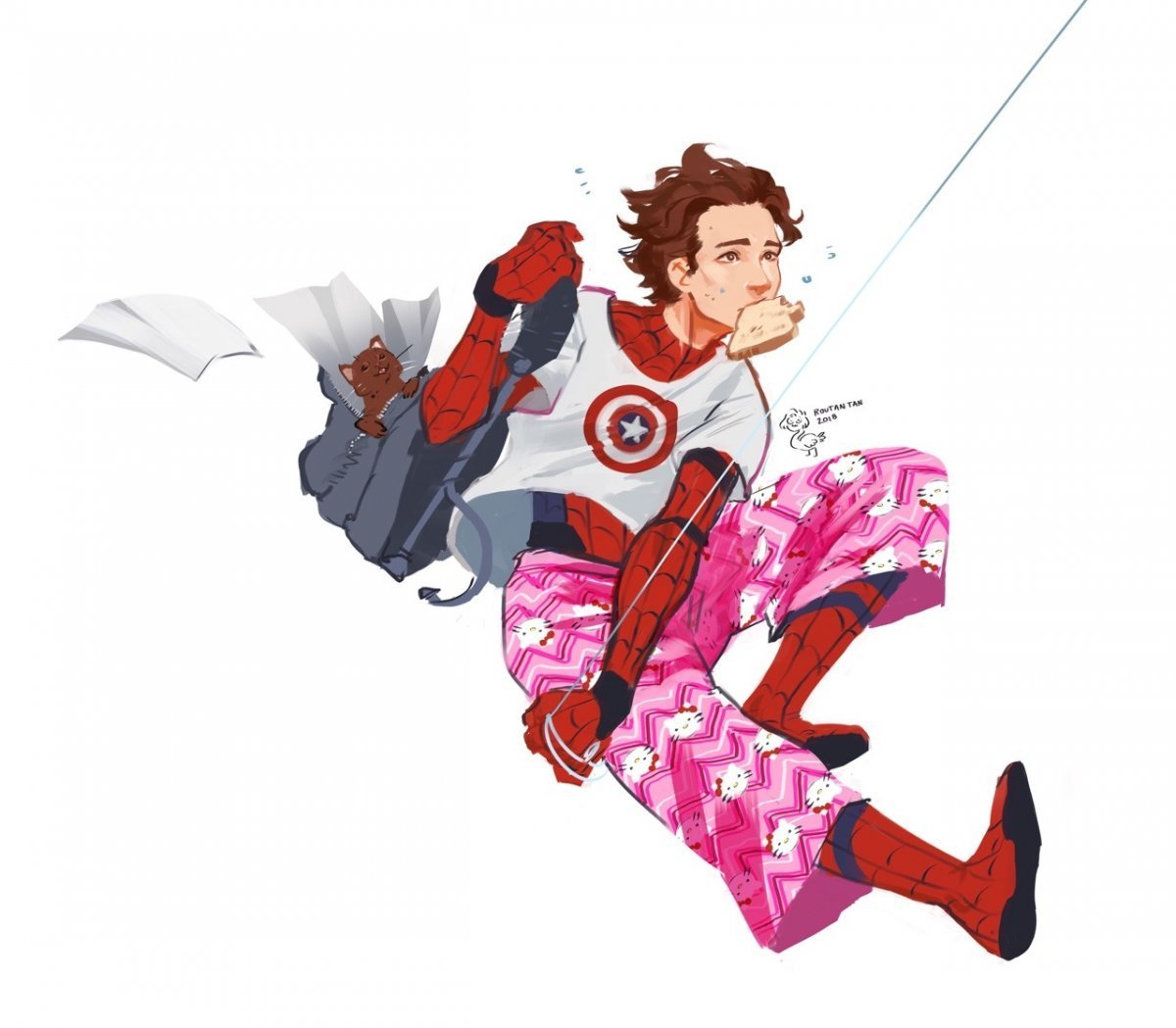 Питер Паркер том Холланд аниме