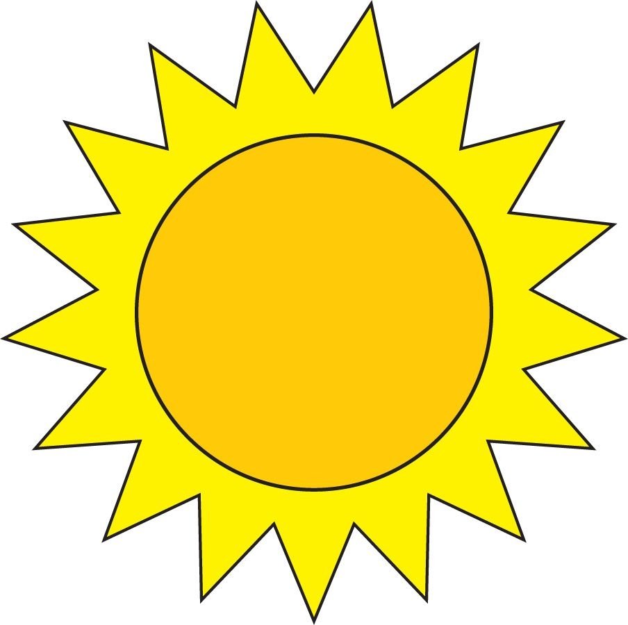 Раскраска. Солнышко