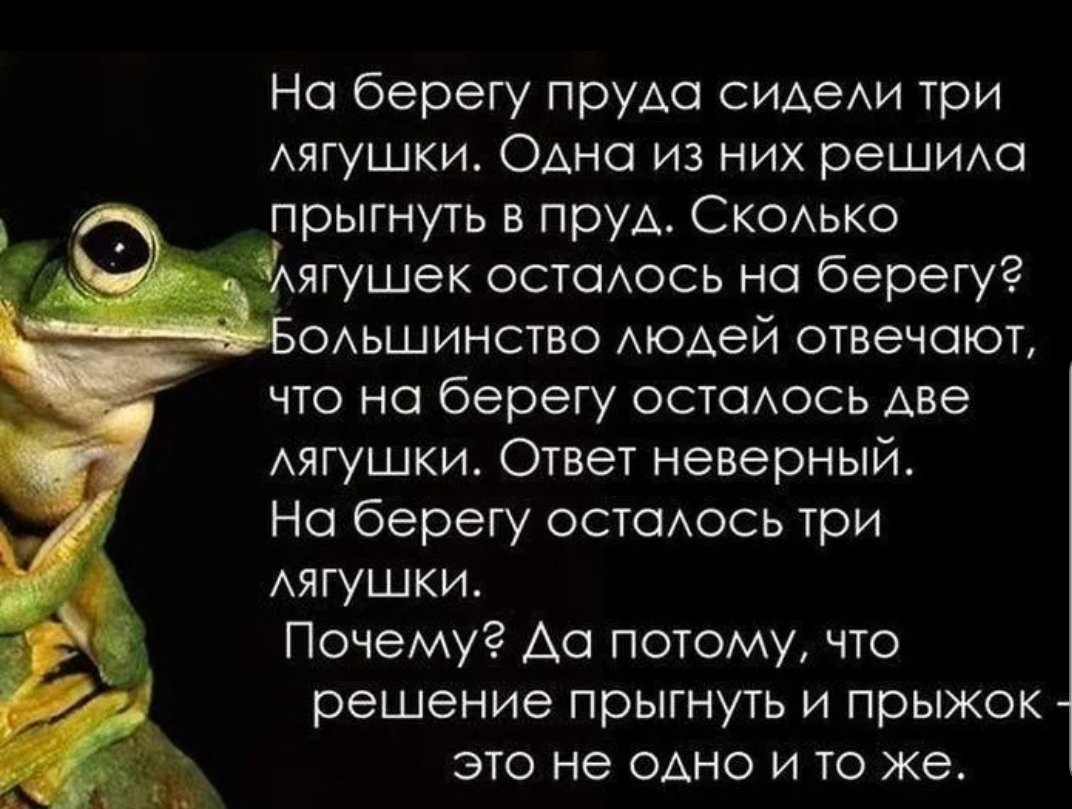 Афоризм про жабу
