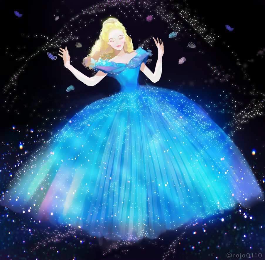 Принцесса в голубом платье