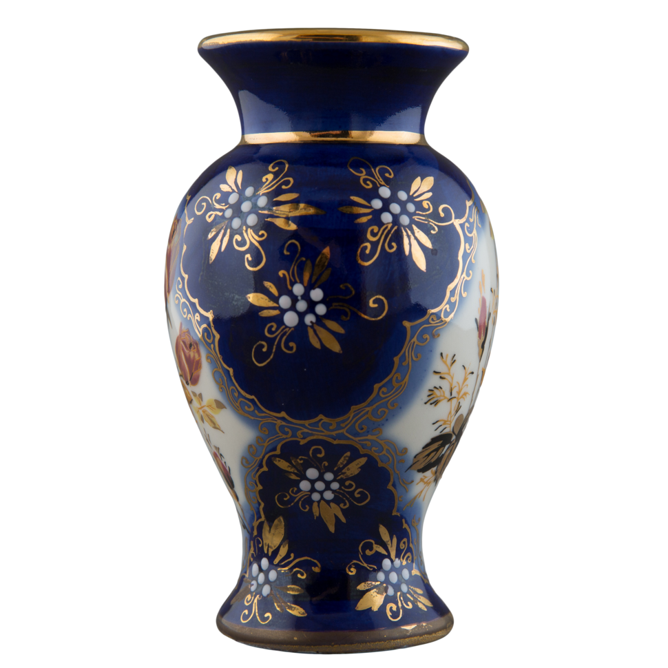 Ваза кобальт Bareuther Waldsassen