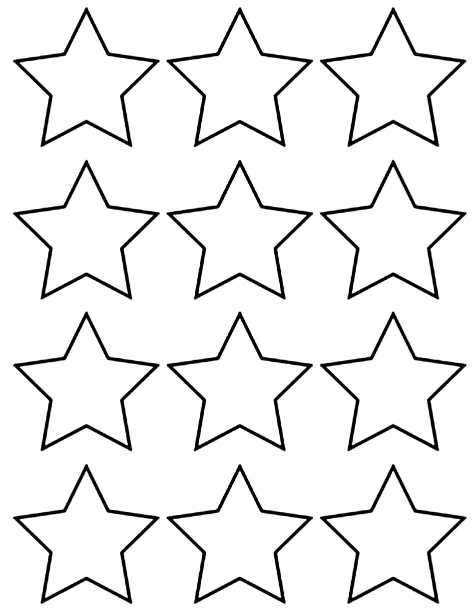 Звёздочки трафареты для вырезания
