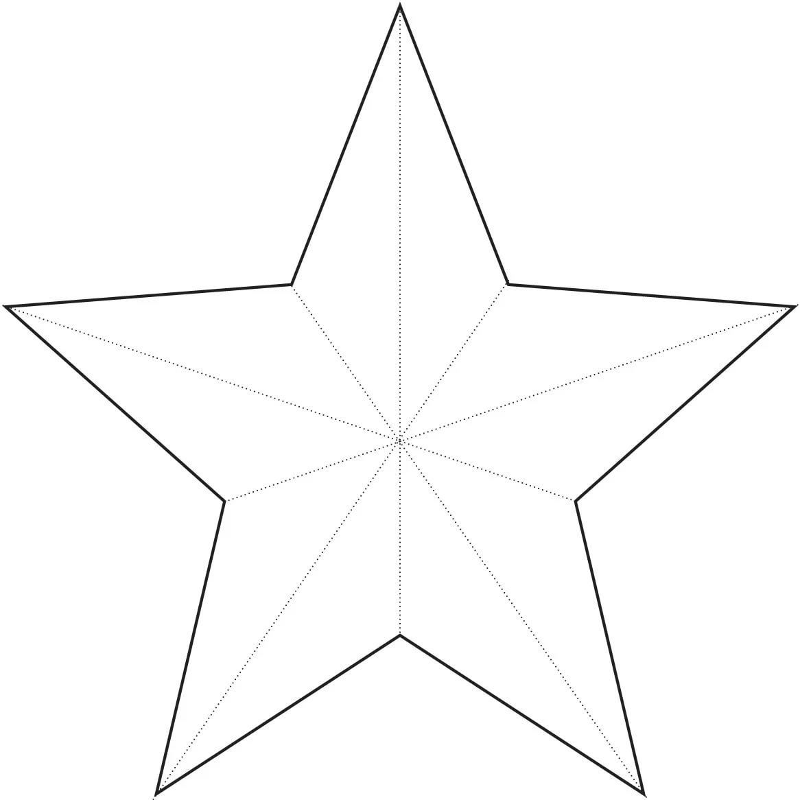 Трафарет для вырезания звезд