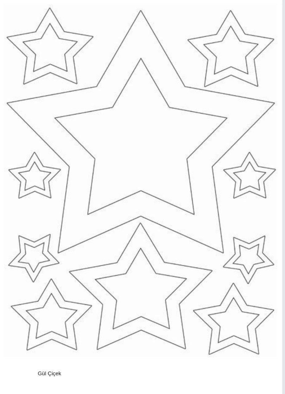 Трафарет Звёздочки