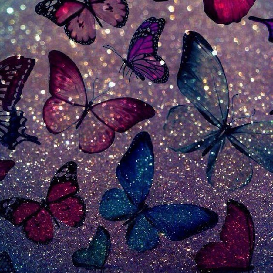 Красивый фон с бабочками