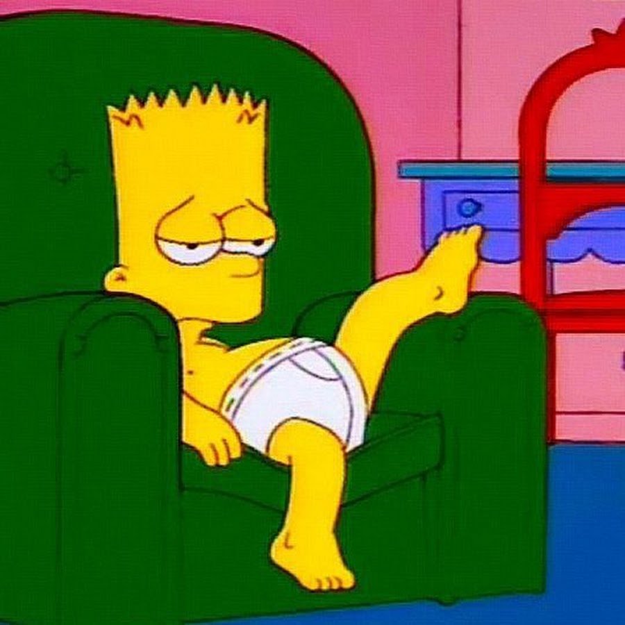 Гомер симпсон на диване