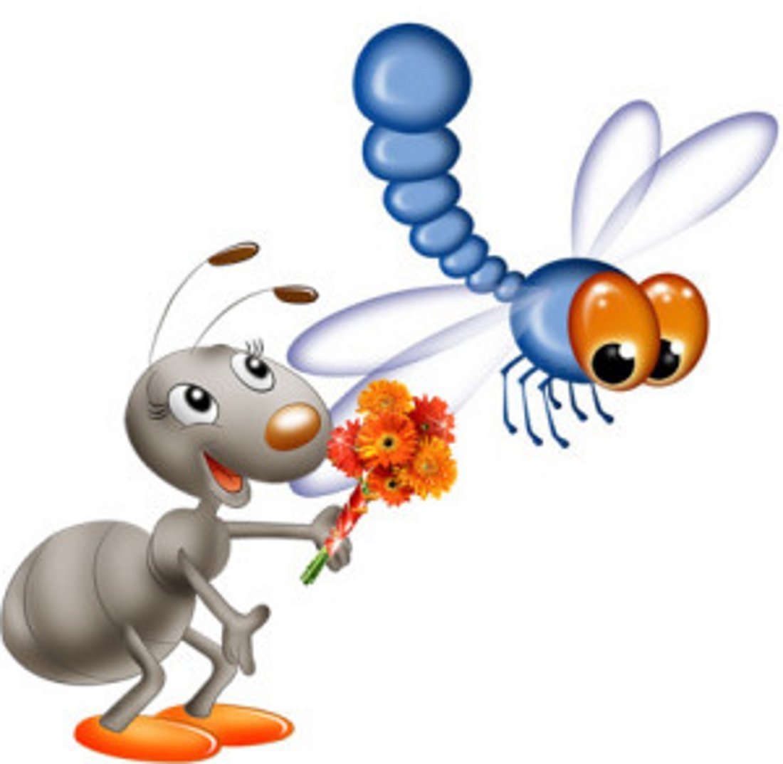 Басня Крылова Стрекоза и муравей