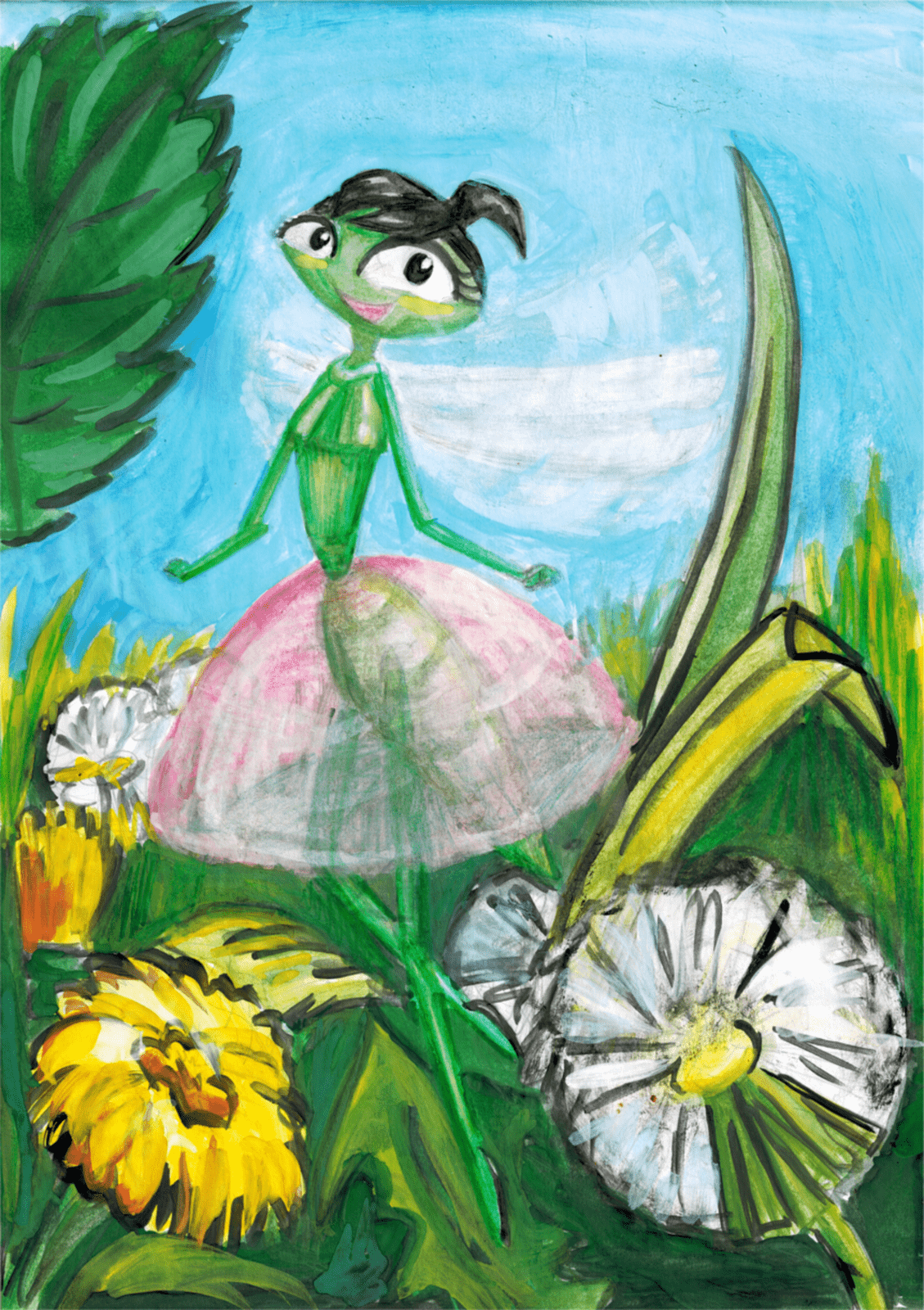 Басня Крылова Стрекоза Попрыгунья Стрекоза лето красное пропела