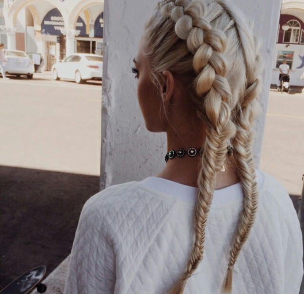 Косы на светлые волосы