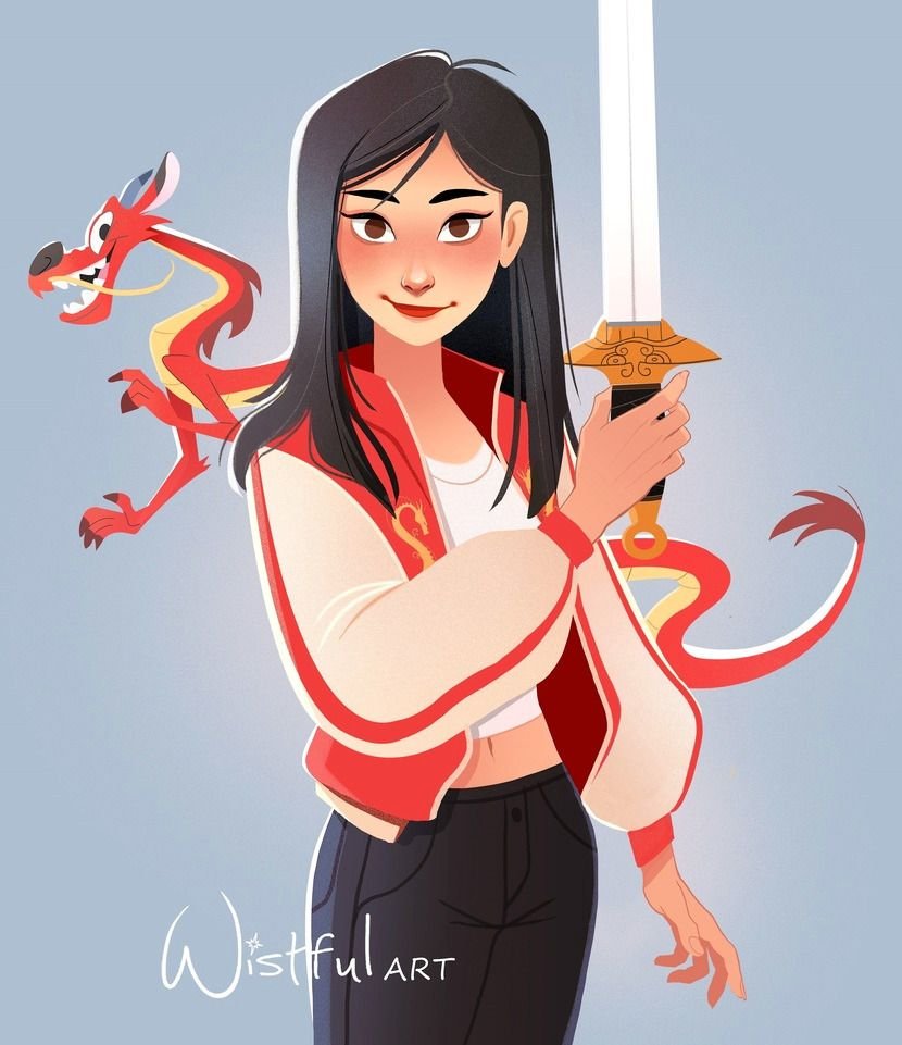 Современные принцессы Дисней Мулан