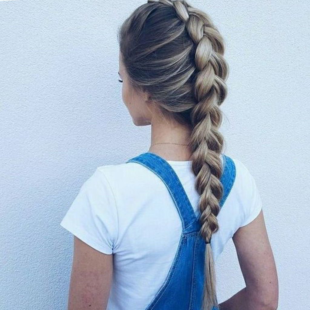 Косички колосок навыворот