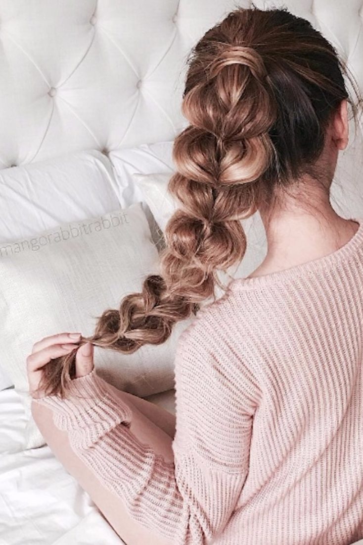 Объёмные косы на длинные волосы