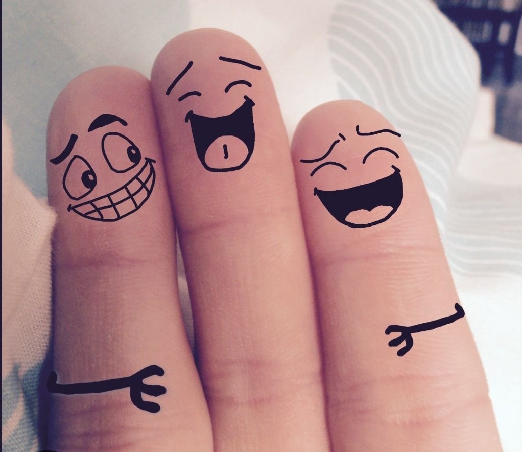 Прикольные рисунки на пальцах