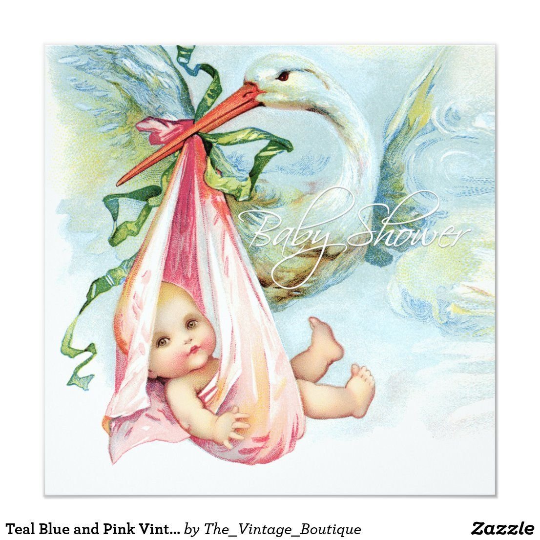 Аист с новорожденной девочкой