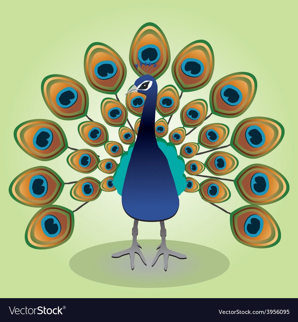 Павлин шарж