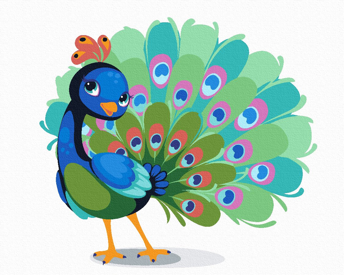 Павлин для детей