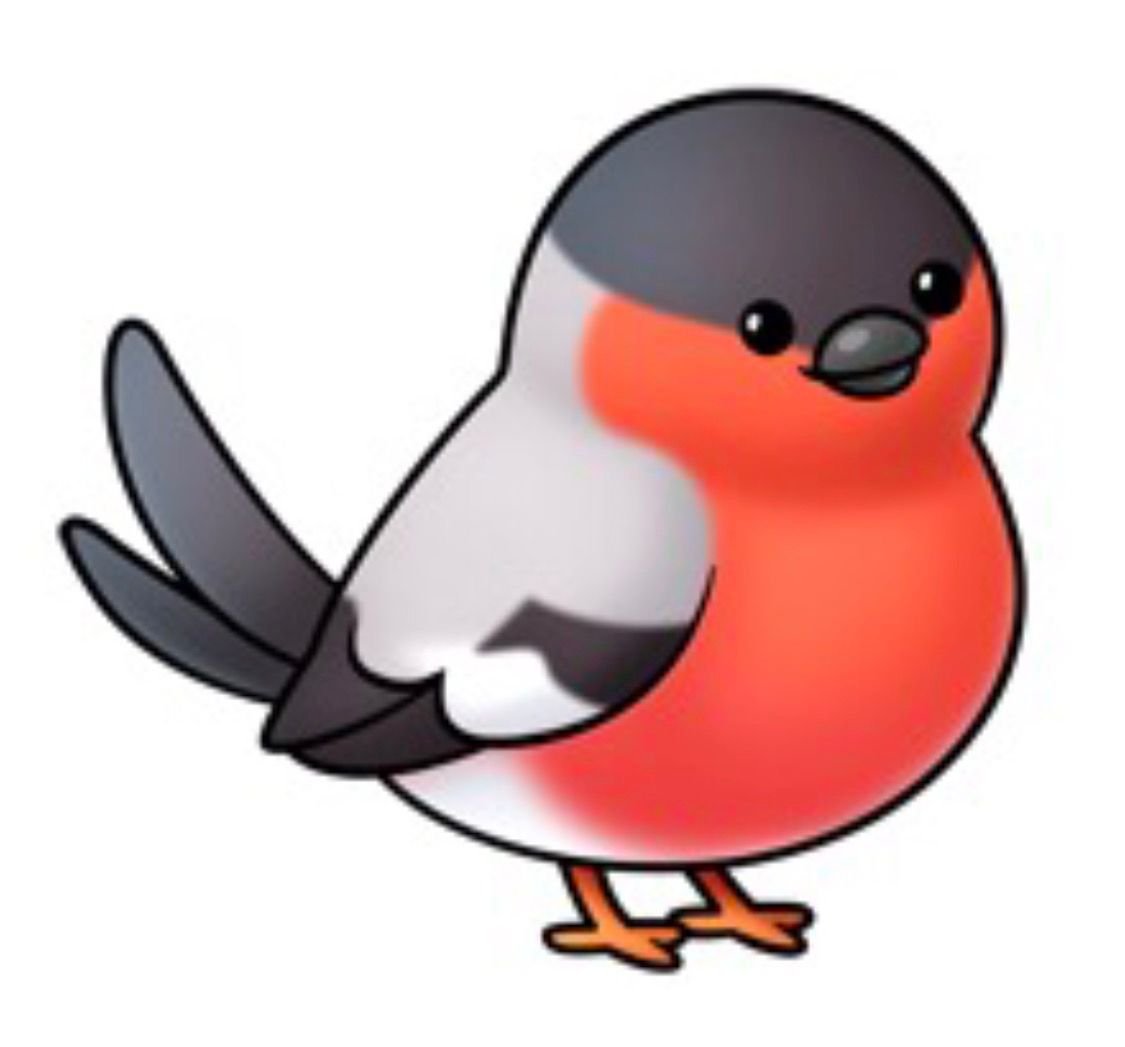 Мультяшные Снегири в снегу иллюстрации