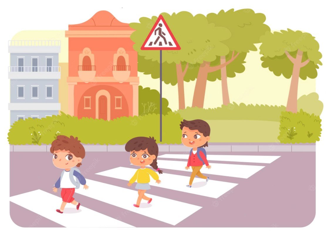 Пешеходный переход рисунок перспектива