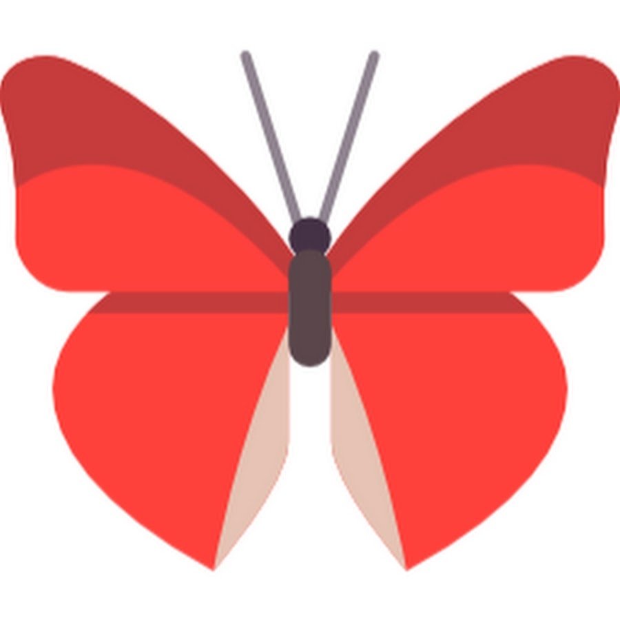 Красная бабочка символ