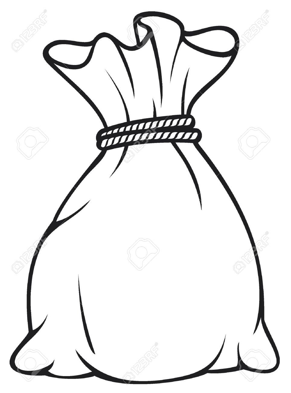 Мешочек с картошкой завязанный